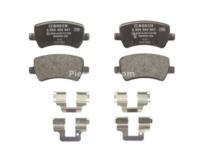 Set plăcuțe frână spate , BOSCH, pentru: VOLVO S60 II, S80 II, V60 I, V70 III, XC60 I, XC70 II; FORD GALAXY II, GALAXY MK II, S-MAX; LAND ROVER FREELANDER 2 1.5-4.4 03.06-12.18