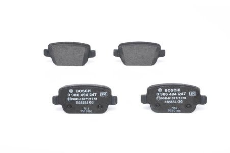 Set plăcuțe frână spate , BOSCH, pentru: VOLVO S80 II, V70 III, V70 III/KOMBI, XC70 II; FORD FOCUS II, GALAXY II, GALAXY MK II, KUGA I, MONDEO IV, MONDEO V, S-MAX 1.6-4.4 03.06-12.16