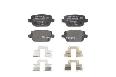 Set plăcuțe frână spate , BOSCH, pentru: VOLVO S80 II, V70 III, XC70 II; FORD FOCUS II, GALAXY II, GALAXY MK II, KUGA I, MONDEO IV, S-MAX; LAND ROVER FREELANDER 2 1.6-4.4 03.06-12.16