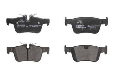 Set plăcuțe frână spate , BOSCH (roti de 16 inci), pentru: VOLVO S60 III, S90 II, V60 II, V90 II, XC60 II 2.0-2.0H 03.16-