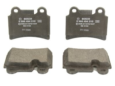 Set plăcuțe frână spate , BOSCH, pentru: VW TOUAREG 2.5D-6.0 10.02-05.10