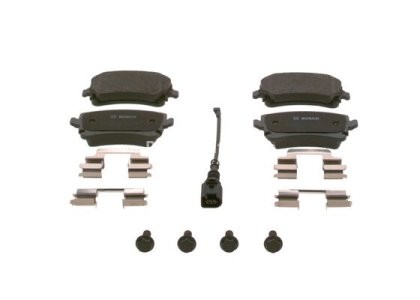 Set plăcuțe frână spate , BOSCH, pentru: VW CALIFORNIA T5 CAMPER, CALIFORNIA T6 CAMPER, MULTIVAN T5, MULTIVAN T6, TRANSPORTER T5, TRANSPORTER T6 1.9D-3.2 04.03-