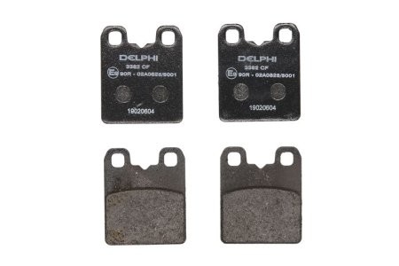 Set plăcuțe frână spate, DELPHI , pentru: ALFA ROMEO GIULIA, STELVIO; MASERATI GHIBLI III, LEVANTE, QUATTROPORTE VI 2.9-3.8 08.13-