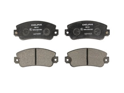 Set plăcuțe frână față, DELPHI , pentru: ALFA ROMEO 145, 146, 155; FIAT 131, BARCHETTA, PANDA, PANDA/HATCHBACK, PUNTO, REGATA, RITMO, TEMPRA, TIPO, UNO; LANCIA DEDRA, DELTA II 0.65-2.0 11.76-06.06