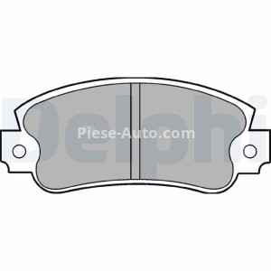 Set plăcuțe frână față, DELPHI , pentru: ALFA ROMEO 145, 146, 155; FIAT 131, BARCHETTA, PANDA, PANDA/HATCHBACK, PUNTO, REGATA, RITMO, TEMPRA, TIPO, UNO; LANCIA DEDRA, DELTA II 0.65-2.0 11.76-06.06