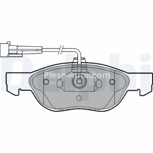 Set plăcuțe frână față, DELPHI , pentru: ALFA ROMEO 145, 146, SPIDER; FIAT MAREA, PUNTO; LANCIA DEDRA, DELTA II 1.4-2.0 07.94-03.12