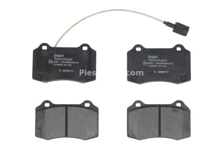 Set plăcuțe frână spate, DELPHI , pentru: MASERATI GHIBLI III, QUATTROPORTE VI 3.0/3.0D/3.8 01.13-