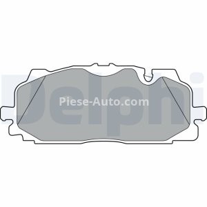 Set plăcuțe frână față, DELPHI , pentru: AUDI A4 ALLROAD B9, A4 B9, A5, A6 ALLROAD C8, A6 C8, A7, A8 D5, Q5, Q7, Q8; BENTLEY BENTAYGA; VW TOUAREG 2.0-6.0 01.15- 2