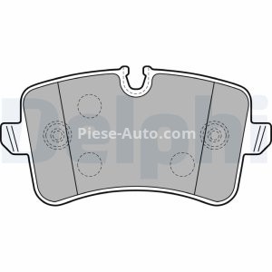 Set plăcuțe frână spate, DELPHI (cu accesorii; cu un tampon de amortizare), pentru: AUDI A4 B8, A5, A6 ALLROAD C7, A6 C7, A7; PORSCHE MACAN 1.8-4.2 03.10- 3