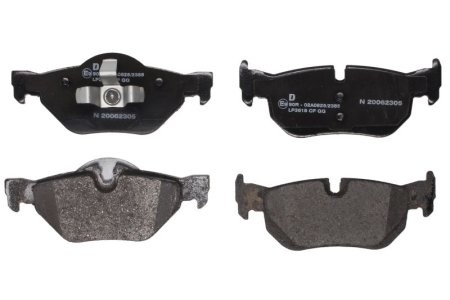 Set plăcuțe frână spate, DELPHI , pentru: BMW 1 (E81), 1 (E82), 1 (E87), 1 (E88), 3 (E90), 3 (E91), 3 (E92), 3 (E93), X1 (E84), X3 (F25) 1.6-3.0 06.04-06.15 1