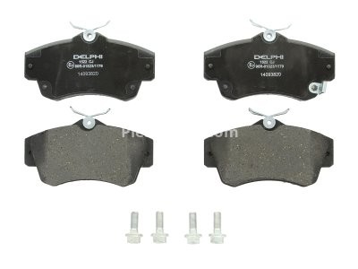 Set plăcuțe frână față, DELPHI , pentru: CHRYSLER PT CRUISER; DODGE NEON II 1.6-2.4 08.99-