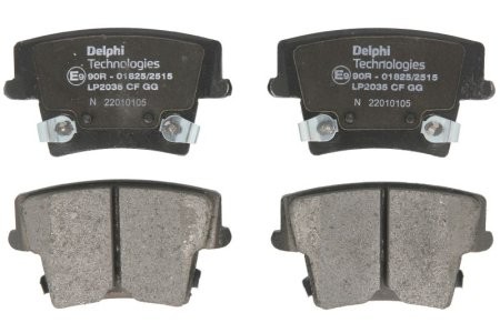 Set plăcuțe frână spate, DELPHI , pentru: CHRYSLER 300C; DODGE CHALLENGER, CHARGER; LANCIA THEMA 2.7-6.4 09.04-