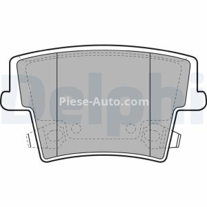 Set plăcuțe frână spate, DELPHI , pentru: CHRYSLER 300C; DODGE CHALLENGER, CHARGER; LANCIA THEMA 2.7-6.4 09.04- 3