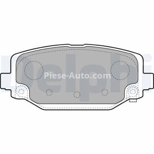 Set plăcuțe frână spate, DELPHI , pentru: CHRYSLER GRAND VOYAGER V, VOYAGER V; DODGE JOURNEY; FIAT FREEMONT; LANCIA VOYAGER; VW ROUTAN 2.0D-4.0 10.07-