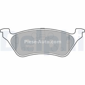 Set plăcuțe frână spate, DELPHI , pentru: CHRYSLER RAM, VOYAGER III, VOYAGER IV; DODGE CARAVAN; JEEP CHEROKEE 2.4-3.8 01.95-07.09