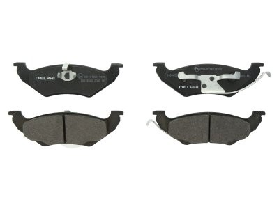 Set plăcuțe frână spate, DELPHI , pentru: CHRYSLER VOYAGER III; DODGE CARAVAN; LINCOLN CONTINENTAL, CONTINENTAL TOWN CAR, TOWN CAR II; PLYMOUTH VOYAGER 2.0-4.6 10.90-12.02 3