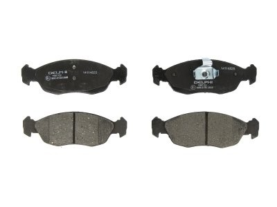 Set plăcuțe frână față, DELPHI , pentru: CITROEN SAXO, XM, XSARA, XSARA/HATCHBACK, XSARA/KOMBI; PEUGEOT 106 I, 106 I/HATCHBACK, 106 II, 106 II/HATCHBACK, 205 II, 306 1.0-Electric 07.87-08.05 1