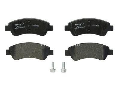 Set plăcuțe frână față, DELPHI , pentru: DS DS 3; CITROEN BERLINGO, BERLINGO/MINIVAN, C2, C3 AIRCROSS II, C3 I, C3 II, C3 III, C3 PICASSO, C4, C4 CACTUS, C4 I, C-ELYSEE, DS3 1.0-Electric 06.96- 3