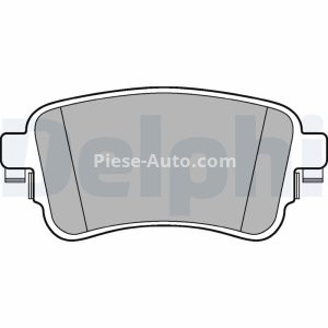 Set plăcuțe frână spate, DELPHI , pentru: CITROEN JUMPY III, SPACETOURER; FIAT SCUDO; OPEL VIVARO C, ZAFIRA LIFE; PEUGEOT EXPERT, TRAVELLER; TOYOTA PROACE, PROACE VERSO 1.5D-Electric 02.16- 3