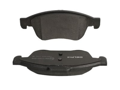 Set plăcuțe frână față, DELPHI , pentru: DACIA DOKKER, DOKKER EXPRESS/MINIVAN, DUSTER, DUSTER/SUV, LODGY, SANDERO III; FIAT 500X; JEEP RENEGADE; NISSAN JUKE, TERRANO 0.9-2.0D 11.08-