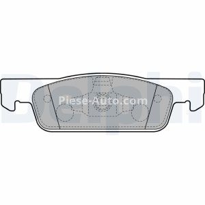 Set plăcuțe frână față, DELPHI , pentru: DACIA LOGAN II, LOGAN MCV II, SANDERO, SANDERO II; RENAULT CLIO IV, CLIO IV/HATCHBACK, CLIO IV/KOMBI, LOGAN I, LOGAN/STEPWAY II 0.9-Electric 06.08-