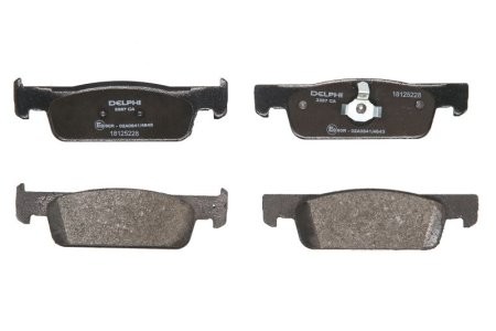 Set plăcuțe frână față, DELPHI , pentru: DACIA LOGAN II, SANDERO II; RENAULT LOGAN/STEPWAY II, SANDERO/STEPWAY II 0.9-1.6 10.12-