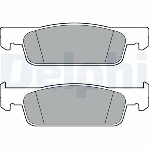 Set plăcuțe frână față, DELPHI , pentru: DACIA LOGAN II, SANDERO II; RENAULT LOGAN/STEPWAY II, SANDERO/STEPWAY II 0.9-1.6 10.12-
