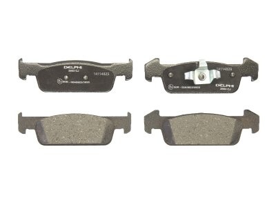 Set plăcuțe frână față, DELPHI , pentru: DACIA LOGAN II, SANDERO, SANDERO II; RENAULT CLIO IV, LOGAN/STEPWAY II, SANDERO/STEPWAY II 1.0LPG-1.6 11.08-