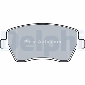 Set plăcuțe frână față, DELPHI (cu accesorii; cu un tampon de amortizare), pentru: MERCEDES CITAN MIXTO (DOUBLE CABIN), CITAN (MPV), CITAN/MINIVAN (W415); DACIA DOKKER 0.9-2.0 01.03-