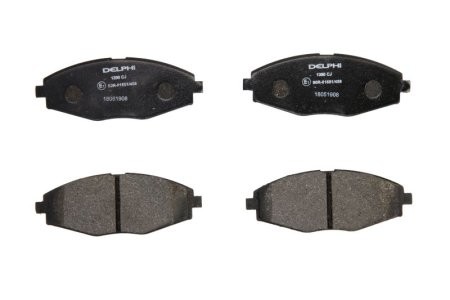 Set plăcuțe frână față, DELPHI , pentru: Deawoo MATIZ, SPARK; DAEWOO LANOS, MATIZ; FSO MATIZ 0.8-6.2 02.97-