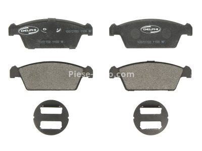 Set plăcuțe frână față, DELPHI , pentru: DAEWOO TICO; SUZUKI CAPPUCCINO, SWIFT II; TATA INDICA, INDIGO 0.7-1.4D 02.92-