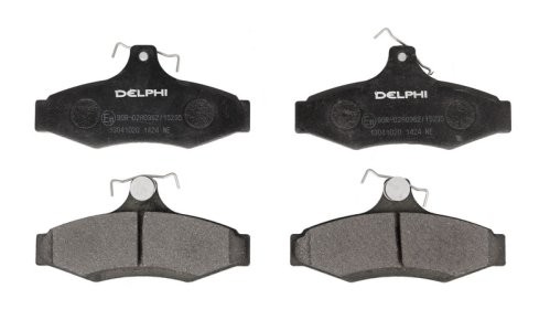 Set plăcuțe frână spate, DELPHI , pentru: DAEWOO KORANDO, LEGANZA, NUBIRA, TACUMA / REZZO 1.6-3.2 04.97-