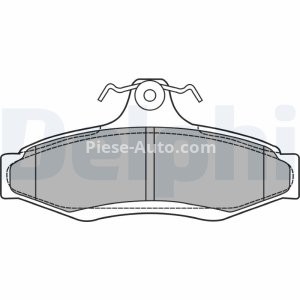 Set plăcuțe frână spate, DELPHI , pentru: DAEWOO KORANDO, LEGANZA, NUBIRA, TACUMA / REZZO 1.6-3.2 04.97-