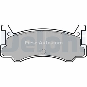 Set plăcuțe frână spate, DELPHI , pentru: DAIHATSU CHARADE IV, GRAN MOVE; MAZDA 323 C IV, 323 F IV, 323 III, 323 S IV, MX-3 1.1-1.8 08.85- 3
