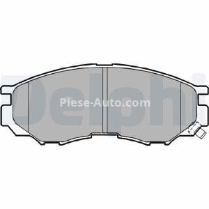 Set plăcuțe frână față, DELPHI , pentru: DODGE AVENGER; MITSUBISHI COLT III, COLT IV, DELICA / SPACE GEAR, ECLIPSE, ECLIPSE I, ECLIPSE II, ECLIPSE III, GALANT VI, GALANT VII 1.6-2.5D 11.86-12.07