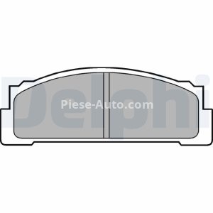 Set plăcuțe frână față, DELPHI , pentru: FIAT 124, 124 SPIDER, 125, 127, 131, 132, 900 T/E, 900 T/E PULMINO, FIORINO, FIORINO/MINIVAN, PANDA, RITMO, X 1/9; FSO 125P, 127P 0.9-2.0D 07.66-03.02 1