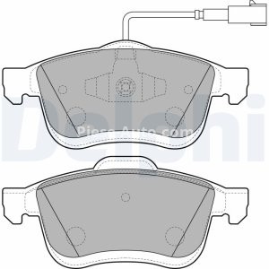 Set plăcuțe frână față, DELPHI , pentru: FIAT DOBLO, DOBLO CARGO; LANCIA DELTA III; OPEL COMBO TOUR, COMBO/MINIVAN 1.3D-2.0D 09.08- 2
