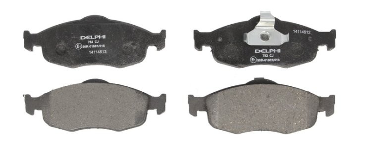 Set plăcuțe frână față, DELPHI , pentru: FORD COUGAR, MONDEO I, MONDEO II, SCORPIO I, SCORPIO II 1.6-2.9 09.86-12.01 1