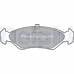 Set plăcuțe frână față, DELPHI , pentru: FORD COURIER, FIESTA III, FIESTA IV, FIESTA V, FIESTA/HATCHBACK, FIESTA/MINIVAN, KA; MAZDA 121 III, 121 III/HATCHBACK 1.0-1.8D 03.89-11.08 3