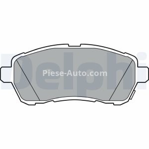 Set plăcuțe frână față, DELPHI , pentru: FORD FIESTA VI; SUZUKI BALENO, SWIFT IV, SWIFT V 1.0-1.6D 02.10- 2