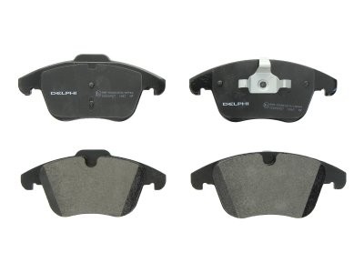Set plăcuțe frână față, DELPHI , pentru: VOLVO S60 II, S80 II, V60 I, V70 III, V70 III/KOMBI, XC70 II; FORD GALAXY II, GALAXY MK II, MONDEO IV, S-MAX; LAND ROVER FREELANDER 2 1.5-4.4 03.06-12.19 3