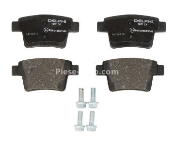 Set plăcuțe frână spate, DELPHI , pentru: FORD MONDEO III; FORD USA FIVE HUNDRED; JAGUAR X-TYPE I 1.8-3.0 10.00- 3