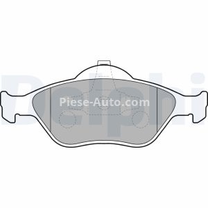 Set plăcuțe frână față, DELPHI , pentru: FORD COURIER, FIESTA IV, FIESTA V, FUSION, KA, PUMA, STREET KA; MAZDA 121 III/HATCHBACK, 2 1.0-2.0 08.95-12.12 2
