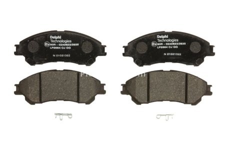 Set plăcuțe frână față, DELPHI , pentru: SUZUKI S-CROSS, SX4 S-CROSS, VITARA 1.0-1.6D 08.13-