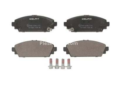 Set plăcuțe frână față, DELPHI , pentru: HONDA ACCORD VI, CIVIC VII 1.6/1.7D 10.98-09.05 1