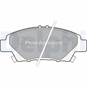 Set plăcuțe frână față, DELPHI , pentru: HONDA CITY V, CIVIC VIII, CR-Z, INSIGHT, JAZZ III, JAZZ IV, JAZZ V 1.2-1.5H 01.06- 2