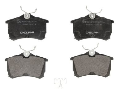 Set plăcuțe frână spate, DELPHI , pentru: HONDA ACCORD VI, ACCORD VII; TOYOTA COROLLA 1.3-2.4 07.92-05.08 1