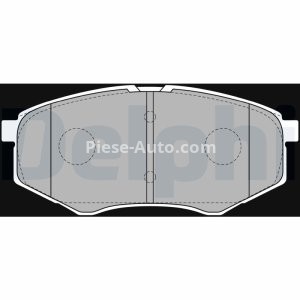 Set plăcuțe frână față, DELPHI , pentru: HYUNDAI IX20, SONATA VI; KIA SOUL II 1.4-2.4 11.10-07.19 3
