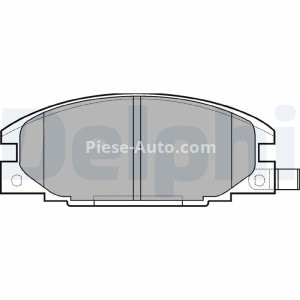 Set plăcuțe frână față, DELPHI , pentru: ISUZU CAMPO, GEMINI, KB, TROOPER I; OPEL CAMPO, FRONTERA A, FRONTERA A SPORT 1.6-3.1D 01.83-09.03