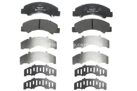 Set plăcuțe frână spate, DELPHI , pentru: ISUZU ELF, FORWARD F, GRAFTER, N (6TH GENERATION); TOYOTA DYNA 1.9D-5.2D 10.03-